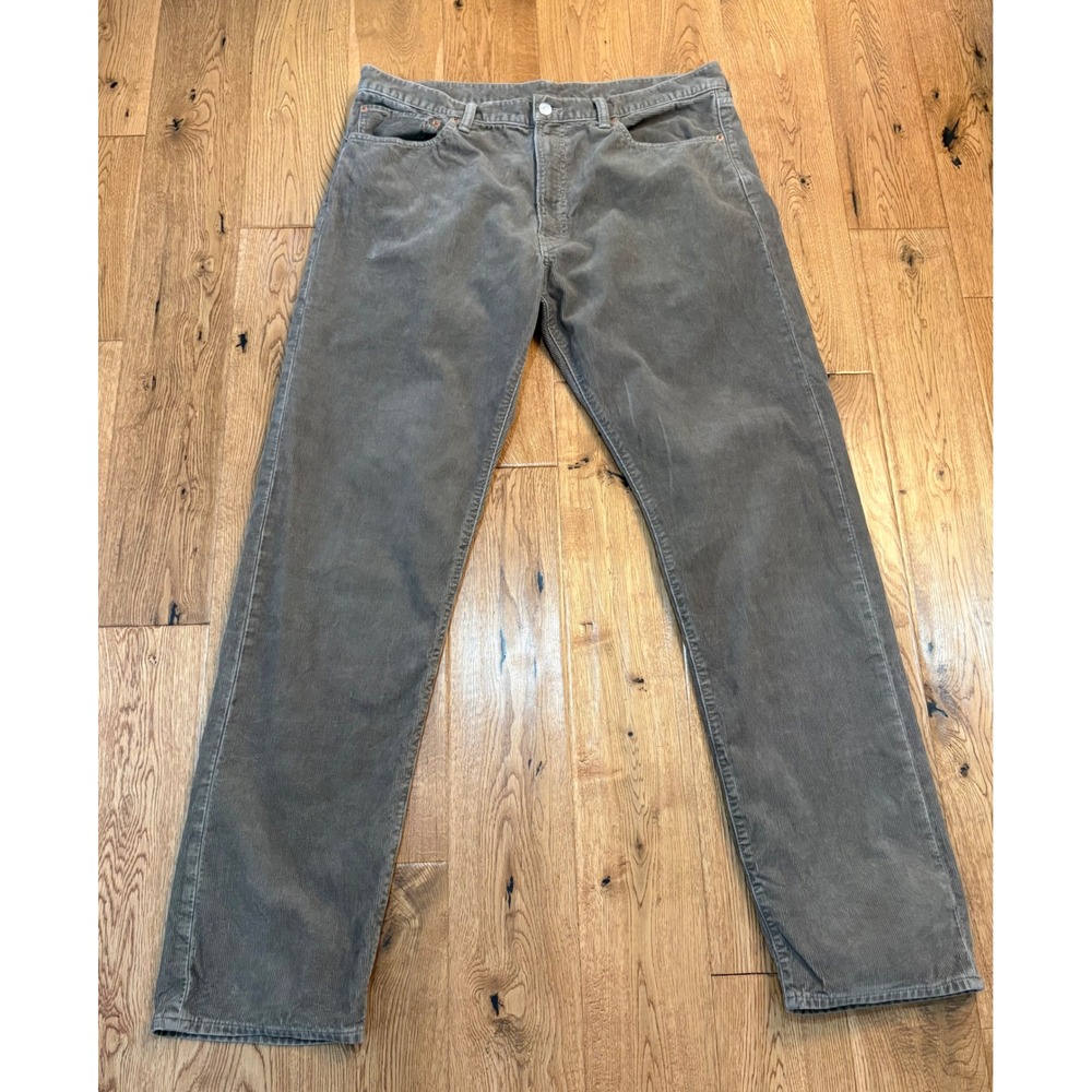 Buck Mason Ford Standard 13 Wale Craftsman Corduroy Pants Grey Brown Mens 36x34